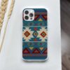 Southwestern Native American Pattern Soft Phone Case Customizable for iPhone 6 6S 7 8 Plus 11 12 13 14 Pro Max Mini X XS XR Max